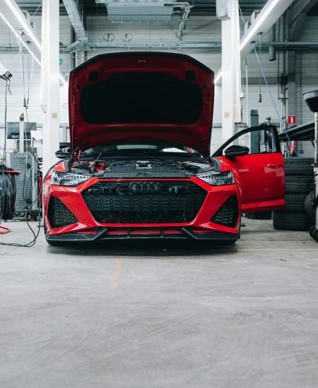 just audi spare parts in showroom
